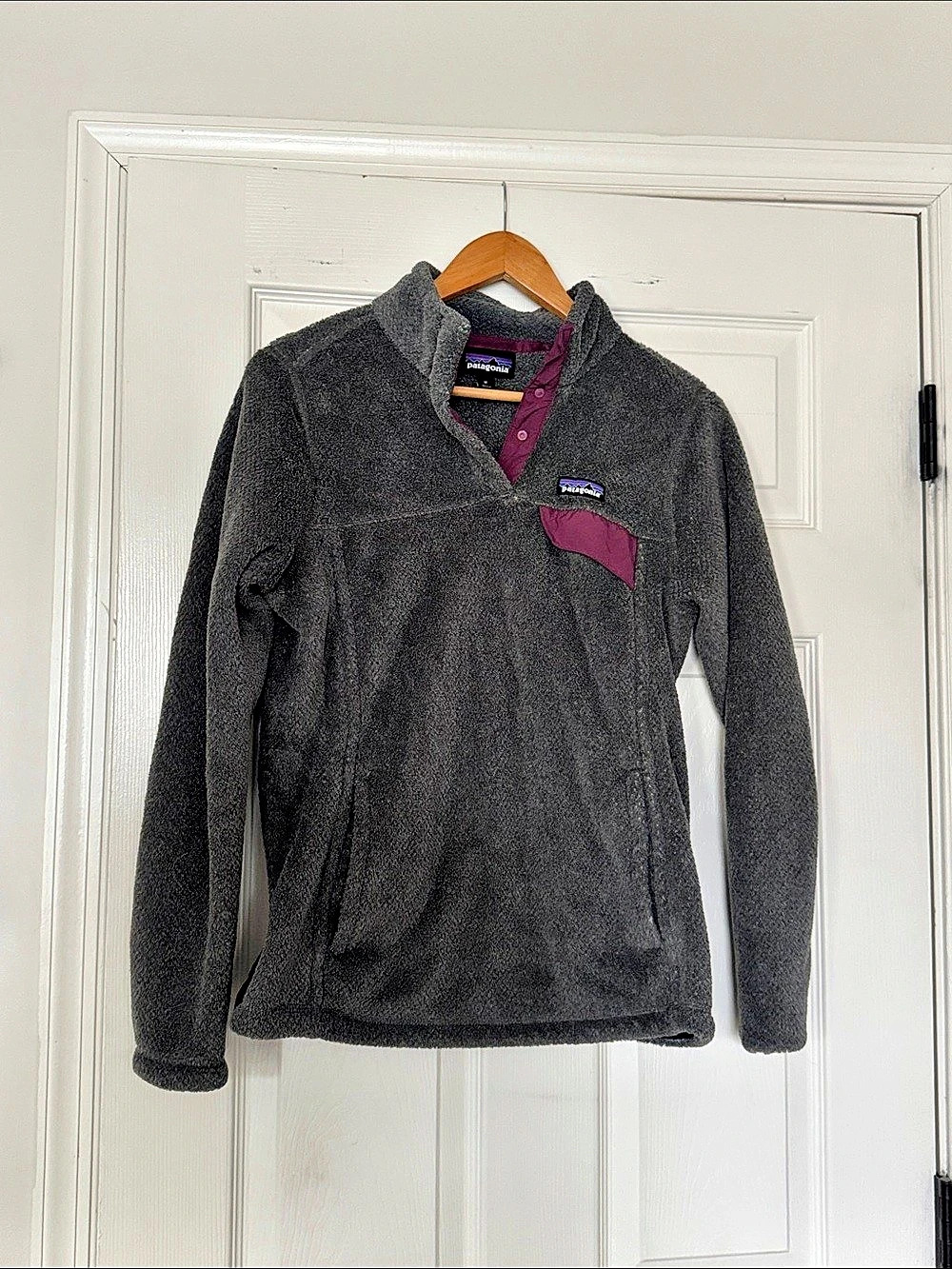 Patagonia Women’s Gray Fleece Pullover Size Medium Like New